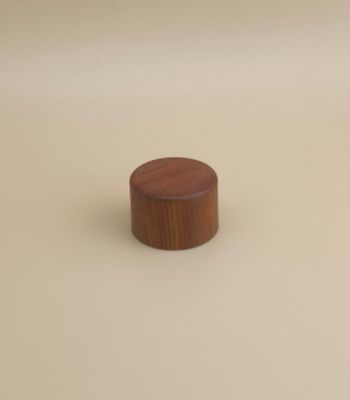 Tutup Bulat Plastik Bertekstur Kayu untuk Botol Kosmetik