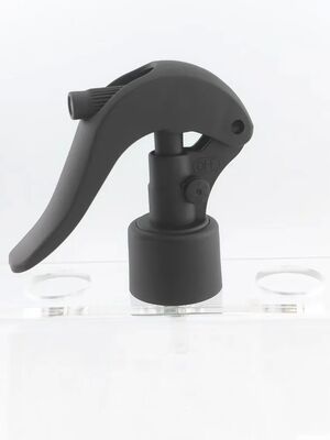 Bahan kimia Fine Mist Profesional Hand Matte Hitam Plastik PP Pemicu