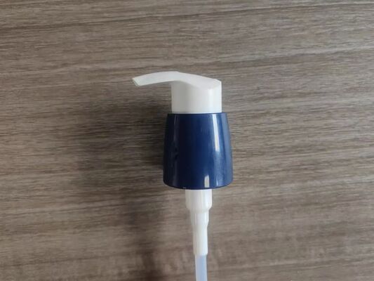 24/410 Plastic Lotion Cream Pump Putih Hitam dengan Penutup PP