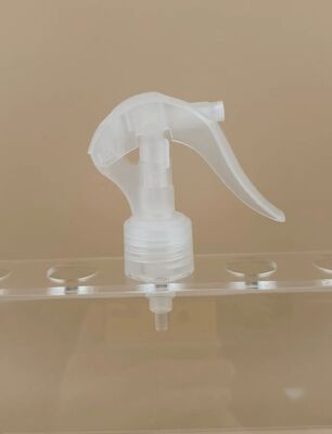 Semprotan pemicu kecil plastik bening untuk botol dan penata rambut