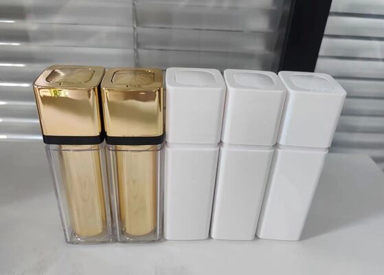 Botol Airless Mini Portable dengan Bagian Bawah Karet untuk Kosmetik