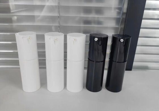 Botol Airless Mini Portable dengan Bagian Bawah Karet untuk Kosmetik