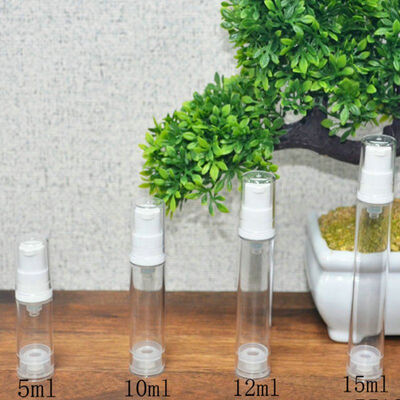 Botol lotion putih kosong dengan bagian bawah karet dan kenyamanan perjalanan