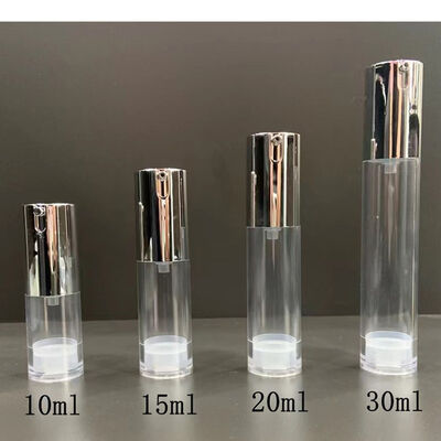 Airless Pump Bottle Custom Plastic Cosmetic Bottle Set dengan Soft-Touch Finish