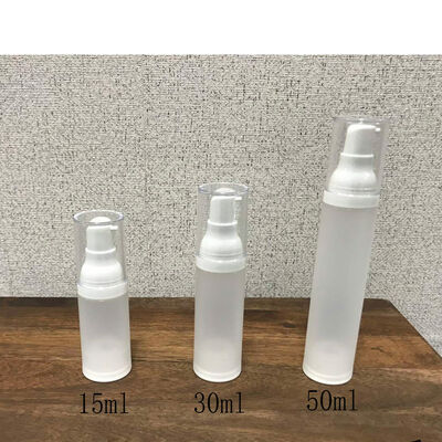 Putih Hitam Serum Plastik 50ml Airless Pompa Botol PP untuk Dijual