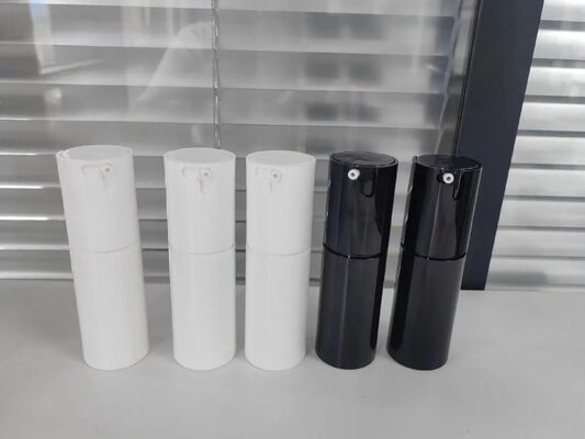 Putih Hitam Serum Plastik 50ml Airless Pompa Botol PP untuk Dijual