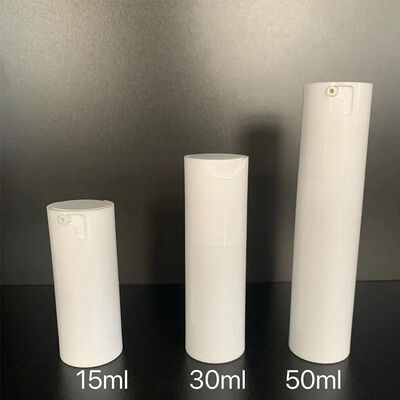Luxury Custom Putih Matt Twist Airless Pompa Botol 30ml Plastik Pompa Botol dengan ABS Pompa Kepala