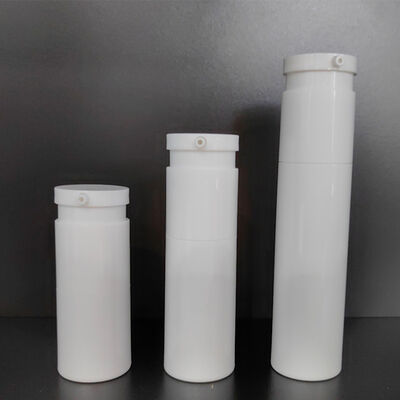 Luxury Custom Putih Matt Twist Airless Pompa Botol 30ml Plastik Pompa Botol dengan ABS Pompa Kepala