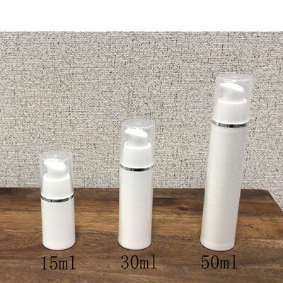 30ml PP Plastik Bulat Silinder Airless Botol Clear Cap PP Airless Pump Skincare