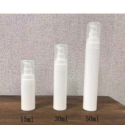 30ml PP Plastik Bulat Silinder Airless Botol Clear Cap PP Airless Pump Skincare