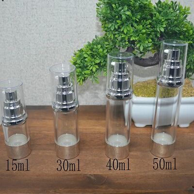15 Ml Kosong 30ml 50 Ml 1oz Botol Pompa Pengap Akrilik Kemasan Botol Serum Wajah Mewah Merah Muda