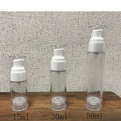 5Ml 10Ml 15Ml Putih Merah Muda Biru Hitam Pompa Lotion Tanpa Udara Botol PP Kosmetik Tanpa Udara Botol Pengap Mewah untuk Perjalanan