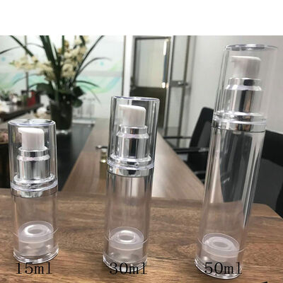 5Ml 10Ml 15Ml Putih Merah Muda Biru Hitam Pompa Lotion Tanpa Udara Botol PP Kosmetik Tanpa Udara Botol Pengap Mewah untuk Perjalanan