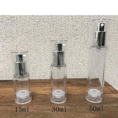 5Ml 10Ml 15Ml Putih Merah Muda Biru Hitam Pompa Lotion Tanpa Udara Botol PP Kosmetik Tanpa Udara Botol Pengap Mewah untuk Perjalanan