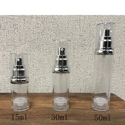 5Ml 10Ml 15Ml Putih Merah Muda Biru Hitam Pompa Lotion Tanpa Udara Botol PP Kosmetik Tanpa Udara Botol Pengap Mewah untuk Perjalanan