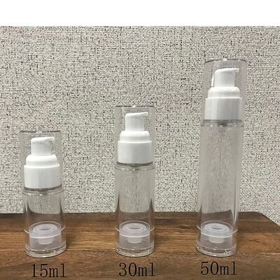 5Ml 10Ml 15Ml Putih Merah Muda Biru Hitam Pompa Lotion Tanpa Udara Botol PP Kosmetik Tanpa Udara Botol Pengap Mewah untuk Perjalanan
