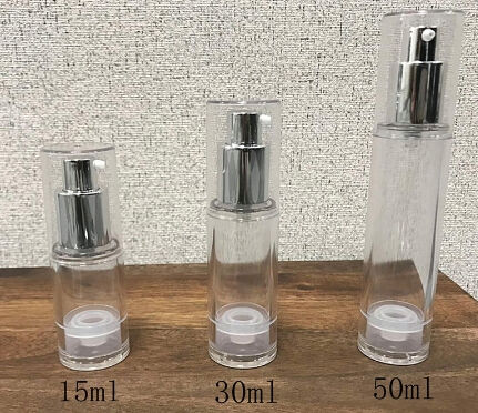 Desain Baru Botol Plastik Portable Brown Tanpa Udara dan Kenyamanan Perjalanan dengan Penutup Putih