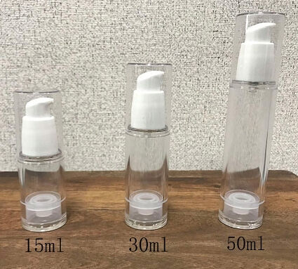 Desain Baru Botol Plastik Portable Brown Tanpa Udara dan Kenyamanan Perjalanan dengan Penutup Putih