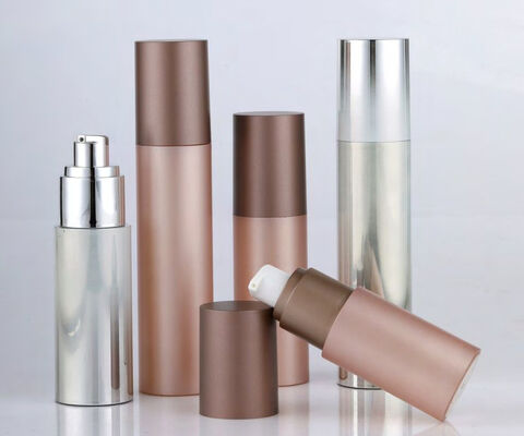 Kemasan kosmetik yang indah Plastik lotion pompa Airless botol vakum dengan pompa