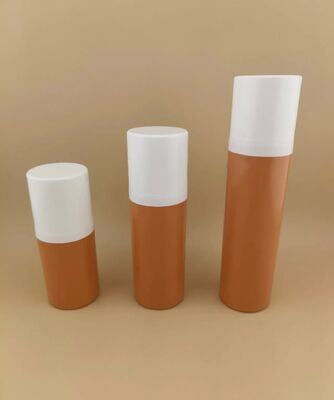 Botol Pengap Plastik Portabel Coklat Desain Baru dan Kenyamanan Perjalanan dengan Penutup Putih 1B