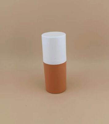 Botol Pengap Plastik Portabel Coklat Desain Baru dan Kenyamanan Perjalanan dengan Penutup Putih 1B