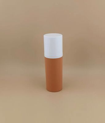 Botol Pengap Plastik Portabel Coklat Desain Baru dan Kenyamanan Perjalanan dengan Penutup Putih 1B