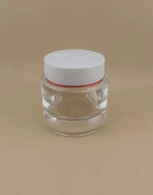 Bottle Cover Putih dengan Gold-Rimmed untuk Produk Perawatan Kulit