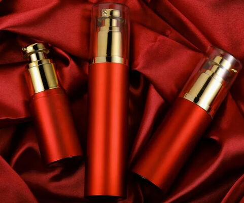 Kosmetik lotion perawatan kulit krim serum pompa tanpa udara botol vakum plastik 30ml