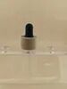 Tabung Kaca Karet Hitam Bamboo Cover Dropper untuk botol minyak esensial