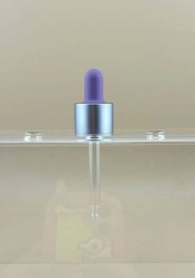 Disesuaikan Perak 18/412 Aluminium Cap Kaca Dropper Kosmetik untuk Lotion Pump Botol
