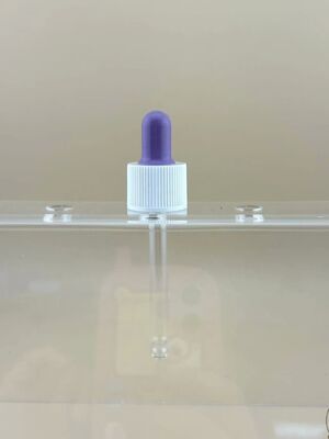 Disesuaikan 18/412 Botol Minyak Esensial Pipette Kaca Dropper Plastik PP Smooth Dropper