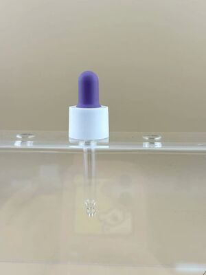 Disesuaikan 18/412 Botol Minyak Esensial Pipette Kaca Dropper Plastik PP Smooth Dropper