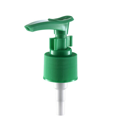 24/410 Green Custom PP Material Lotion Dispenser Pump dengan Clip Lock untuk Lampu Cair Skin Care Lotion