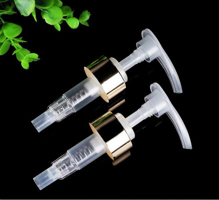 Kemasan Kosmetik Aluminium Plastik Emas Sprayer Pump Lotion Pump