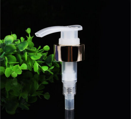 Kemasan Kosmetik Aluminium Plastik Emas Sprayer Pump Lotion Pump