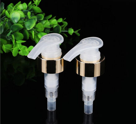 Kemasan Kosmetik Aluminium Plastik Emas Sprayer Pump Lotion Pump