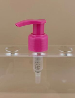 Pompa Lotion Kunci Kiri-Kanan Merah Muda Desain Baru untuk Kosmetik