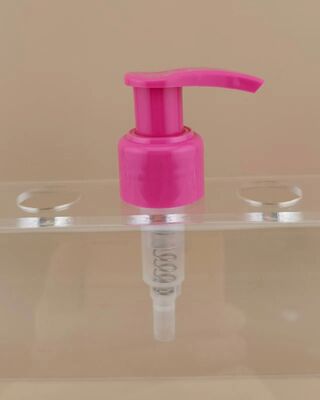 Pompa Lotion Kunci Kiri-Kanan Merah Muda Desain Baru untuk Kosmetik