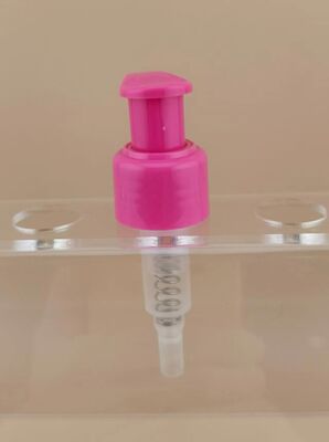 Pompa Lotion Kunci Kiri-Kanan Merah Muda Desain Baru untuk Kosmetik