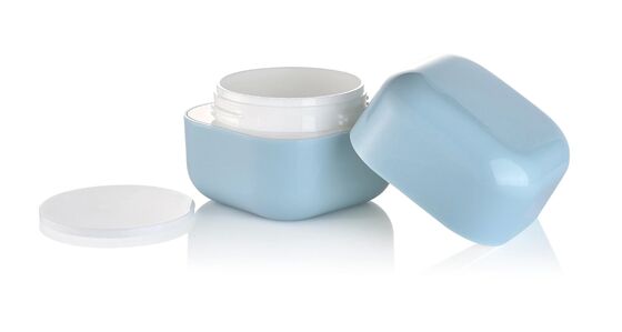 30g Grosir Kosmetik Perawatan Kulit PP Plastik Toples Persegi untuk Krim