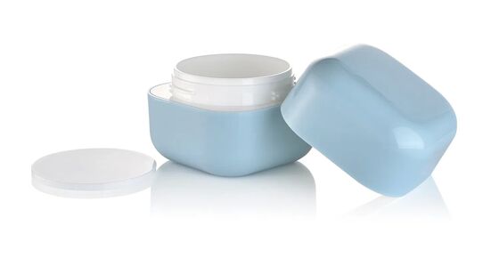 30g Grosir Kosmetik Perawatan Kulit PP Plastik Toples Persegi untuk Krim
