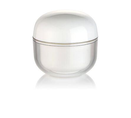 OEM Putih PP 30g Krim Kosmetik Botol Bulat dengan Tutup untuk Kosmetik