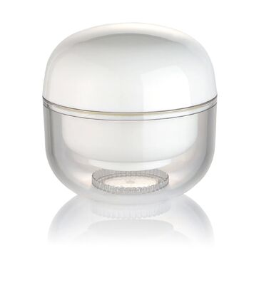 OEM Putih PP 30g Krim Kosmetik Botol Bulat dengan Tutup untuk Kosmetik