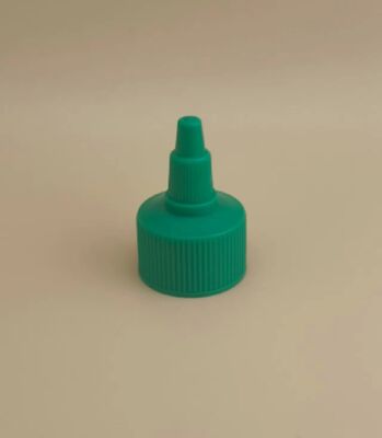Cap Plastik Ribbed Jelly Hijau untuk Botol Cat