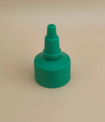 Cap Plastik Ribbed Jelly Hijau untuk Botol Cat