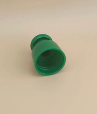 Tutup Plastik Hijau Halus dengan Tombol untuk Botol Kosmetik