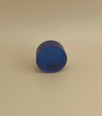Desain Ringan Tutup Plastik Biru Hitam untuk Botol Perawatan Kulit