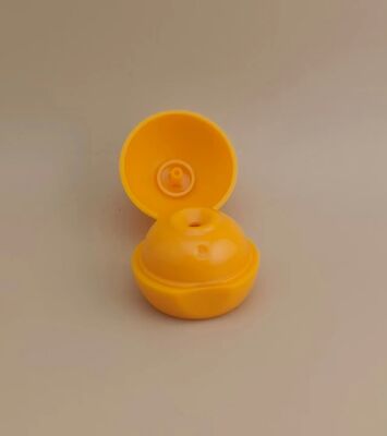 Tutup Bola Halus Matte Plastik Kuning untuk Botol Kosmetik