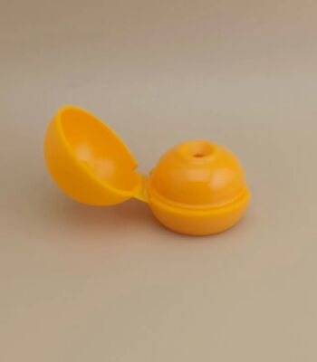 Tutup Bola Halus Matte Plastik Kuning untuk Botol Kosmetik