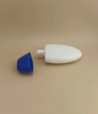 Botol Plastik Putih Lancar dengan Tutup Biru untuk Sampo